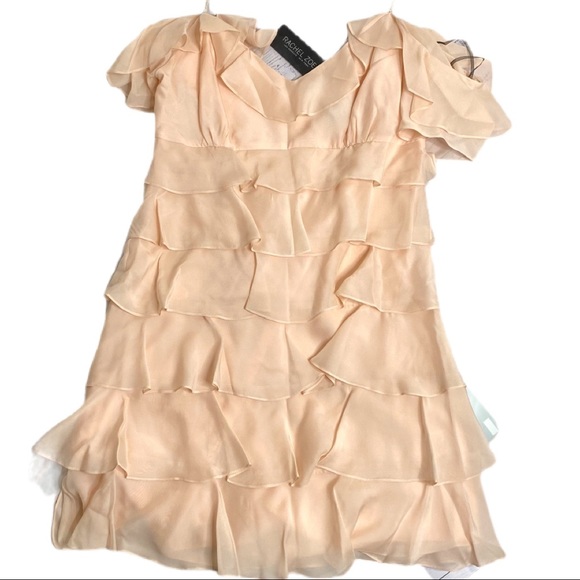 Rachel Zoe Rhinestone Ruffle Mini Dress NWT - Picture 4 of 13